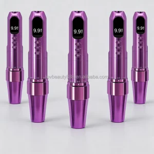 Custom Logo Digital Wireless Permanent Makeup Machine Adjustable Needle Depth Micropigmentation Pen for Eyebrow Lip Eyeliner
