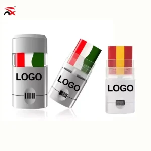 Custom Logo Face Paint Plastic All Countries Face Painting Kit for Football Fan Flag Face Paint Party Decoration