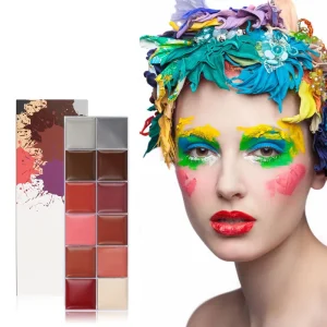 Custom Logo Halloween Makeup Supplies 12 Color Special Effect Paint Cream For Human Face Oil Color Ball Body Painting Supplies