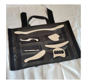 Custom Logo Stainless Steel Scraper and Metal Face Roller Gua Sha Massage Iastm Tool