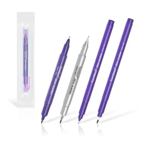 Custom Logo Surgical Tattoo Piercing Skin Marker Positioning Body Art Pen Skin Markers Pen Set With Rulers
