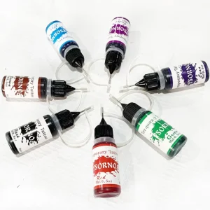 Custom Logo Temporary Tattoo Ink 10ml Semi permanent Body Art Henna Juice Spray Tattoo Ink
