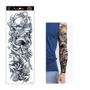 Custom Logo Temporary Waterproof Eco-Friendly Non-Toxic Large Full Arm Tattoo Sticker