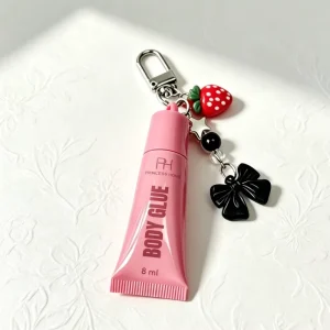 Custom Logo Tiny Pocket Size Outdoor Party Use 8ml Mild Sweat Resistant Easy Clean Travel Size Keychain Body Adhesive
