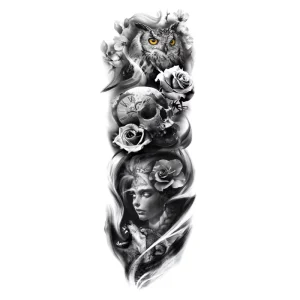 Custom Man Women Free Design Lotus Flower Henna Tattoo Stickers