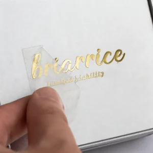 Custom Metal Transfer Stickers UV Stickers Printed Gold Logo Pressed 3d Label Sticker Printing