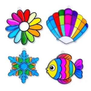 Custom Mold Production Available Formarine Organisms Window Art Suncatcher Kit Drawing Toys for Kids