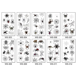 Custom Nightlight Sticker Halloween Cartoon Non-toxic Kids Luminous Glow in Dark Temporary Tattoo Stickers