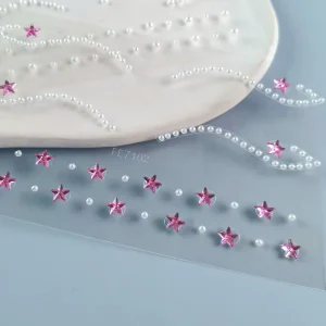 Custom OEM Crystal Eyeliner Face Jewels Tattoo Sticker Accessories Rhinestones Design Face Jewel Sticker Self Adhesive