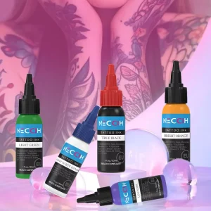 Custom Organic Tattoo Ink Factory Supporting Private Label Customization 14 Colors 30ml Long Lasting for
