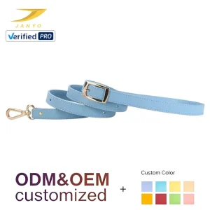 Custom PU Leather Pet Leash Manufacturer Adjustable Metal Buckle Dog Walking Lead Waterproof Dog Leash for Daily Outdoor Walking