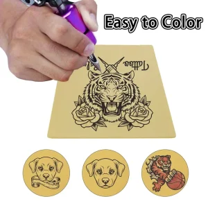 Custom Pack 3mm Tattoo Practice Thick Silicone Fake Skin Blank Double Sides Soft Skin Tattooing Practice Sheet For Beginners