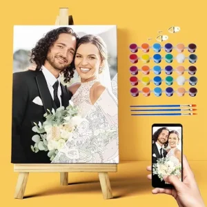 Custom Paint by Numbers Kit Personalized DIY Canvas Oil Painting From Your Photo Ideal Gift Choice for Family