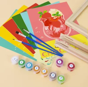 Custom Paint by Numbers Kit – Personalized Painting by Numbers for Adults Kids DIY Art Gift Set