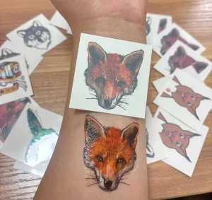 Custom Personalized Kids Waterproof Temporary Tattoo Stickers Color Body Application