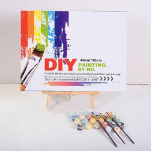 Custom Photo Adult DIY Paint By Numbers Set 40 * 50 Cm Adult Oil Painting By Number Warm Color Decoration Painting