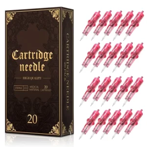 Custom Pink 1RL 3RL 5RL 7RL 5F 7F Disposable Eyebrow Tattoo Cartridge Needle for Eyeliner Lips Scalp Permanent Makeup