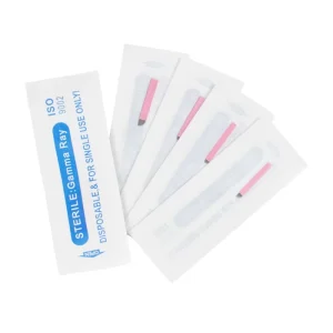 Custom Pink Leather 304 Stainless Steel Micro Needle Disposable Blade Ultra Hard Micro Needle Blade Suitable for Tattooing