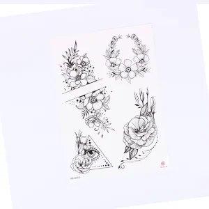 Custom Premium Printing Eco friendly Non Toxic Fashionable Design Temporary Tattoo Stickers with Customizable Size