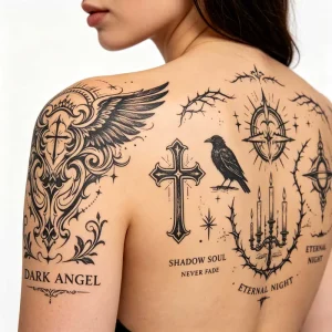 Custom Printed Logo Design Temporary Tattoos Bulk Promotional Waterproof Holographic Oil Proof Vinyl Adhesive Sticker