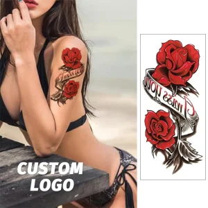 Custom Printing Body Paper Tattoo Stickers Water Transfer Temporary Tattoos
