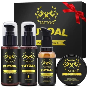 Custom Private Label Tattoo Aftercare Kit Includes Brightener Soap Gel and Lotion Balm Cream for Body Art