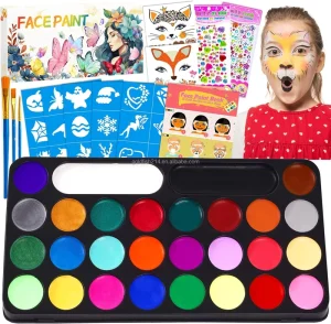 Custom Private Label Water Based Body Paint for Kids Halloween Case Festival Face Painting for Cosplay & Parties