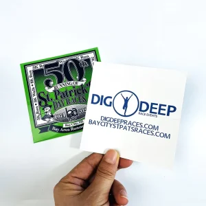 Custom Private Self Adhesive Waterproof Vinyl PVC Die Cut Logo Custom QR Code Barcode Label Stickers With Back Printing