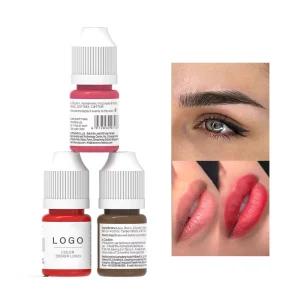Custom Professional Organic Microblading Pigments Permanent Makeup PMU Tattoo Ink for Lip Eyebrow Digital Machine