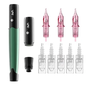 Custom Professional Wireless Brush Motor Stainless Steel Microblading Tattoo Machine for Eyebrow Eyeliner Lips Permanent Makeup