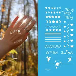 Custom Realistic Ink-Printed Temporary Henna Tattoo Stickers