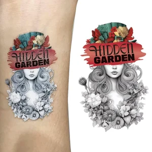 Custom Realistic Water Transfer Temporary Tattoo Sticker Paper for Face and Body