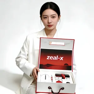 Custom Recyclable Luxury Gift Box Magnetic Flip Folding Specialty Cardboard Rigid Box with Leather Handle for Business