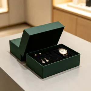 Custom Rigid Paper Jewelry Gift Box for Earrings Shockproof Earring Stud Storage Jewelry Watch Pack