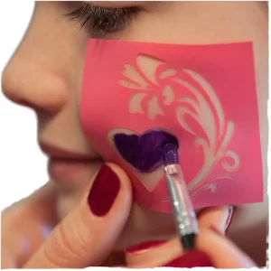 Custom Self-Adhesive Reusable Tattoo Stencil Kit Temporary Face Paint Template for Body Art