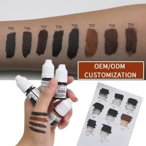 Custom Semi Permanent Makeup Ink Factory Supporting Private Label Customization Permanent Makeup Pigment Eyebrow Color