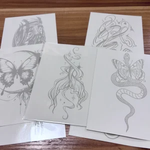 Custom Semi Permanent Temporary Tattoo 2 Weeks Long Lasting Waterproof Sweatproof Juice Body Art for Men & Women