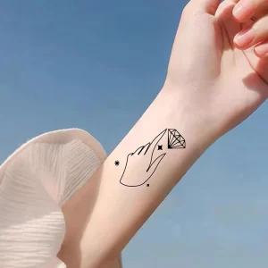 Custom Semi Permanent Waterproof and Long Lasting Simulation Tattoo Stickers Herbal Juice Inspired Design