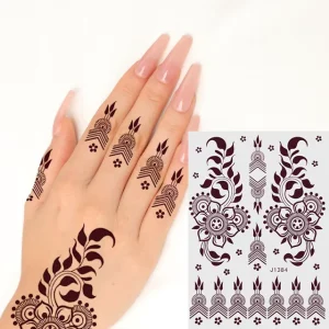 Custom Semi Temporary Tattoo Stickers Hand Tattoo Body Henna Photos Customizable Waterproof Fake Non-toxic