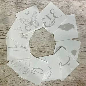 Custom Semi-permanent Tattoo Sticker Waterproof Long-lasting Different Design for Adults