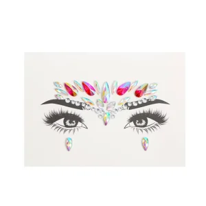 Custom Set Festival Rhinestone Face Body Art Gems Jewel Stickers