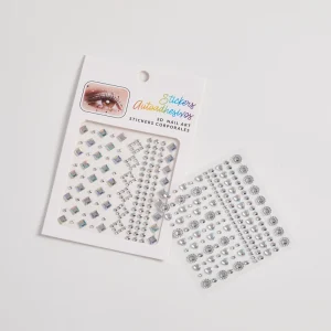 Custom Stickers Glue Free Colourful Diamond Stickers Face Decoration Children’s Stage Makeup Glitter Waterproof Eye Stickers