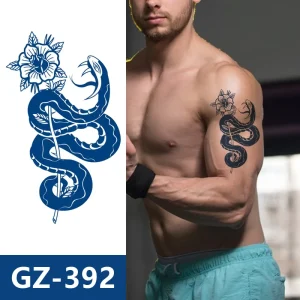 Custom Supplies Waterproof Temporary Tattoo Sticker Temporary Tattoos for Men and Women