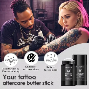 Custom Tattoo Cream Moisturizer Color Enhancing Aftercare Butter Balm Stick Bulk Organic After Care Tattoo Balm Private Label