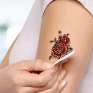 Custom Tattoo Women Girls High Quality Long Lasting Waterproof White Paper Fashionable Printed Sexy Temporary Flower Tattoo
