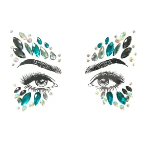 Custom Temporary Body Tattoo Face Gem Sticker for Party