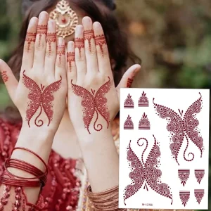 Custom Temporary Hand Tattoo Stickers Chestnut Tattoo Decals Body Art for Weddings Parties and Daily Use