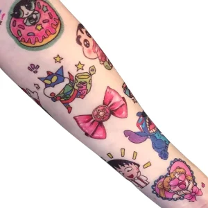 Custom Temporary Tattoo Custom Printed Logo or Diy Design Body Temporary Waterproof Tattoo Sticker