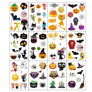 Custom Temporary Tattoo Sticker Kids Mini Water Transfer Tattoos Halloween Designs Mini Tattoo Stickers for Shoulder Hands