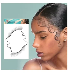 Custom Temporary Tattoo Sticker Premium Hair Edge Stickers for Baby Beautiful Hair Tattoo Sticker